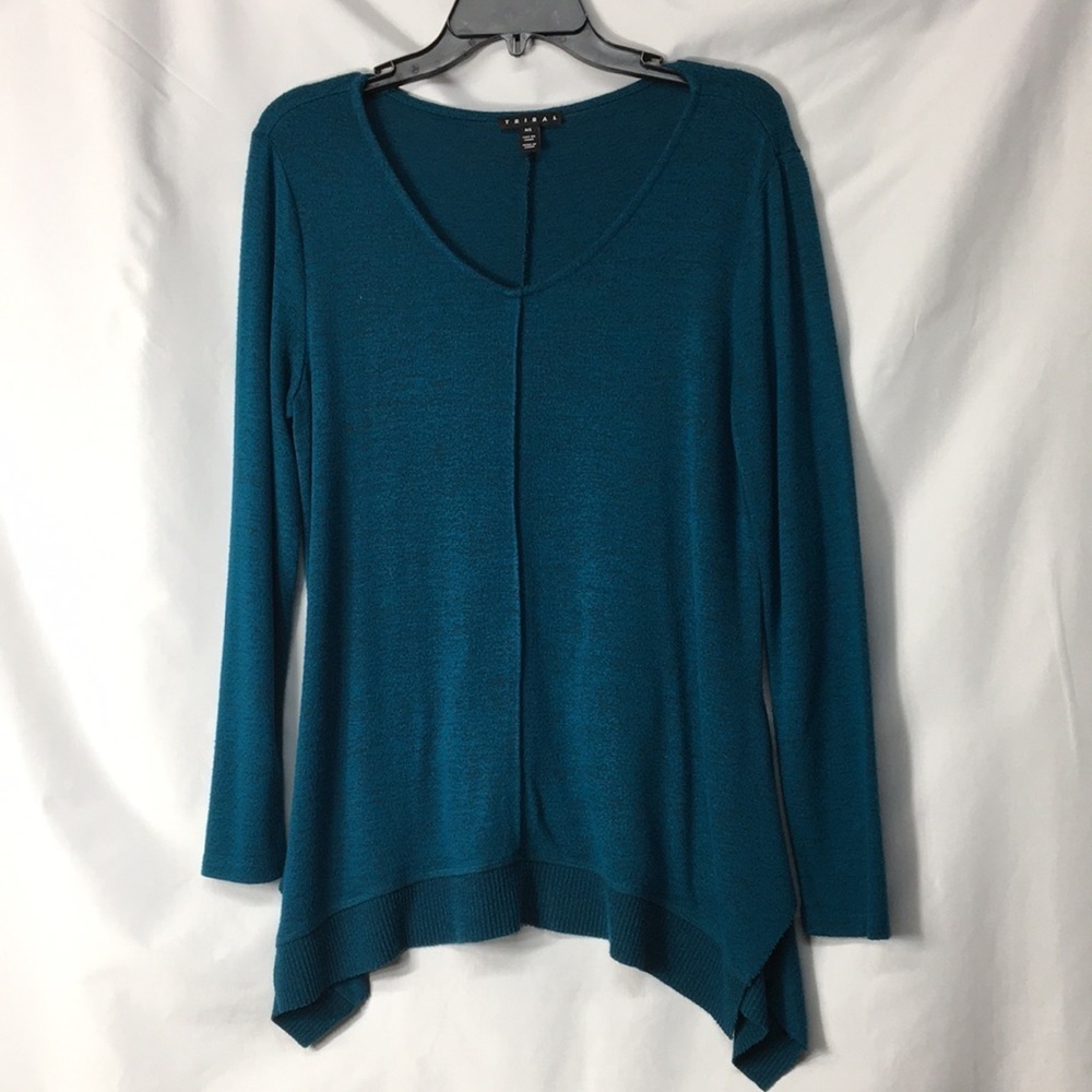 Tribal Women’s Blue Sweater Size SP Like-NEW Condition